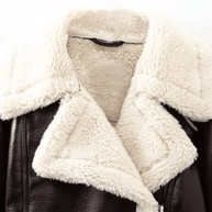 Top Leder-Teddyjacke
