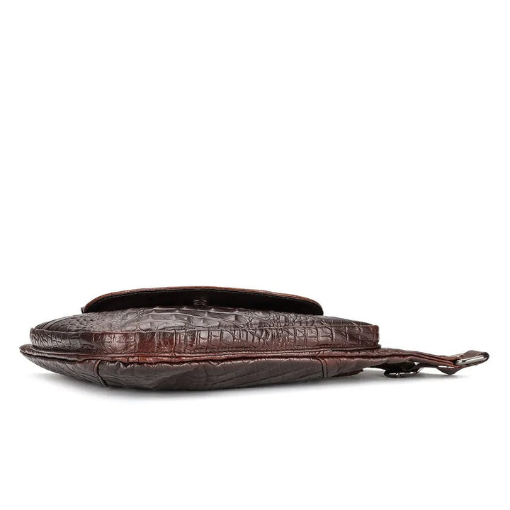 Leder-Umhängetasche mit Innentaschen und Handytasche