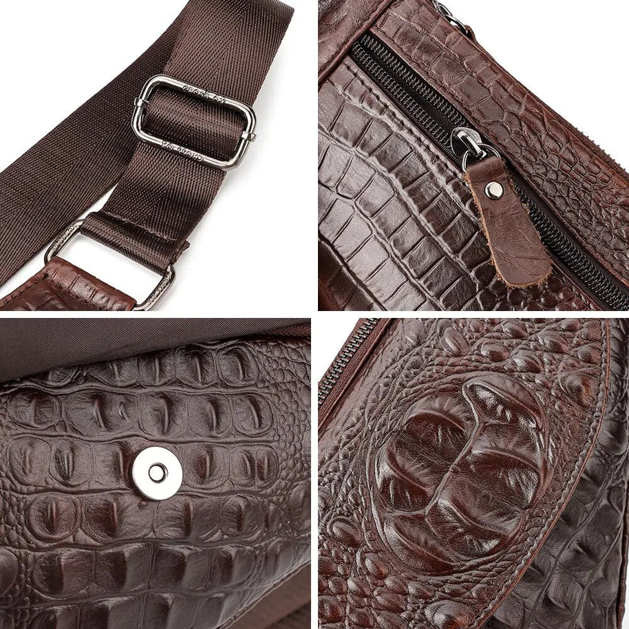 WW | Krokodil Umhängetaschen Gürteltasche Reisetasche