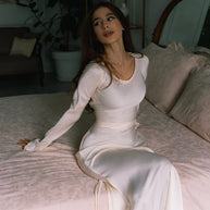 WW | Leichte Maxikleid mit Romantischem Schnitt