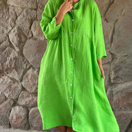 WW - Modisches Baumwollkleid