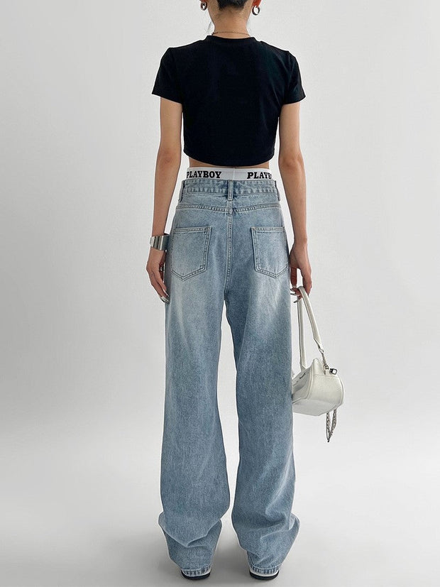 WW Damenjeans mit zerrissenen