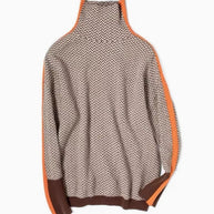 WW | Rollkragenpullover im Farbblockdesign