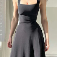WW | Elegante Rückenfreie Maxi Kleid