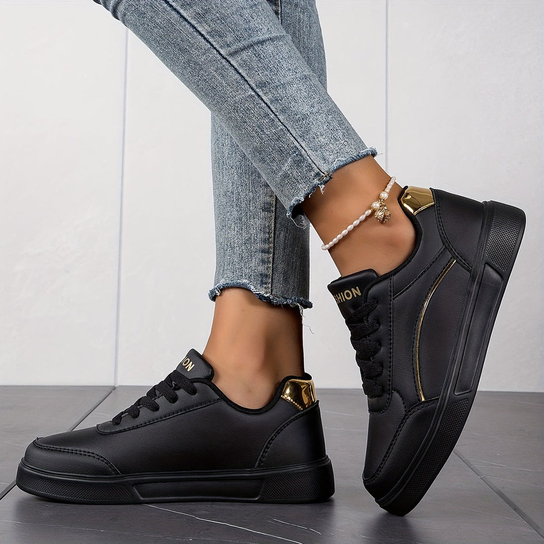 W&W Mode | Einfarbige Damensneaker Mit Weicher Sohle