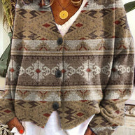 WW | Bedruckte Boho-Weste im Vintage-Stil