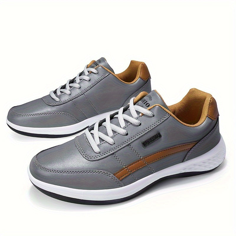 W&W Mode | Große Größen Einfarbige Herrensneaker Mit Weicher Rutschfester Sohle