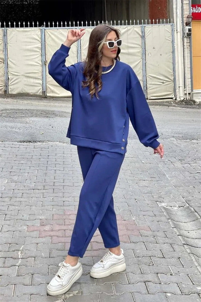 WW | Sport suit with casual pants and ankle band