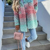 WW - Kleurrijke wollen jas