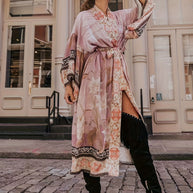 WW | Bedruckter, Vom Kimono Inspirierter, Stylischer Strandüberwurf