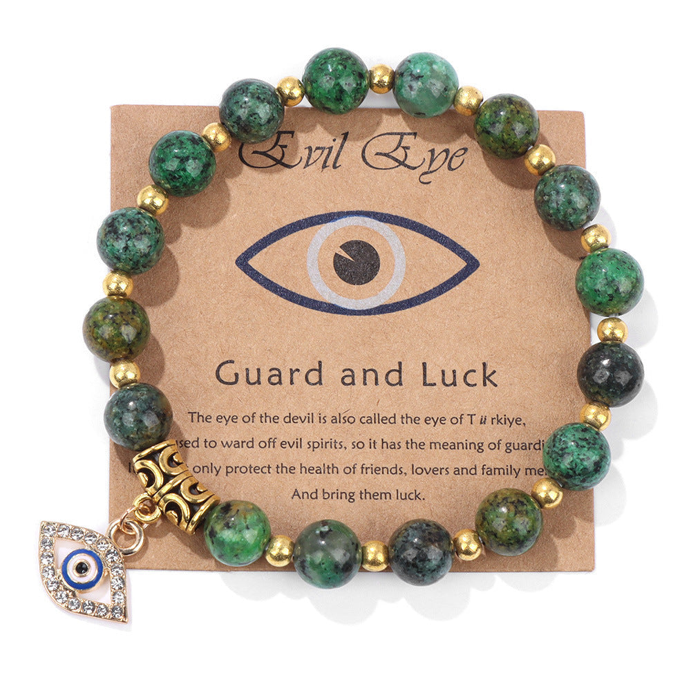 Perlenarmband mit Blatt-, Herz- und Sternmotiven