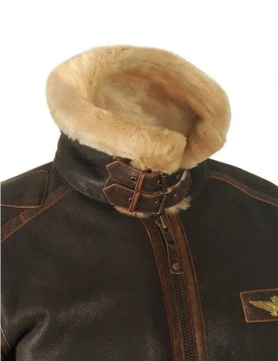 W&W Mode | Vintage Charme: Schafsfell Pilotenjacke