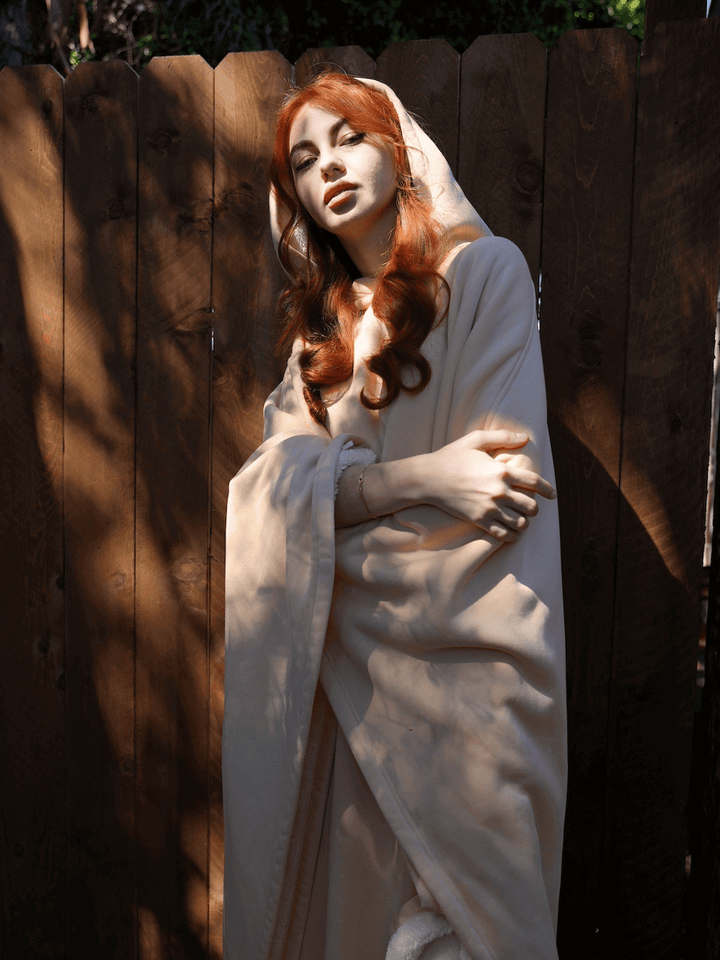 Oversize-Decken-Hoodie in Einheitsgröße