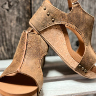 WW - Damen Plateau-Keilsandalen aus Kork mit Fesselriemchen | Stilvolle Sandalen mit offenem Zehenbereich und Keilabsatz für Damen