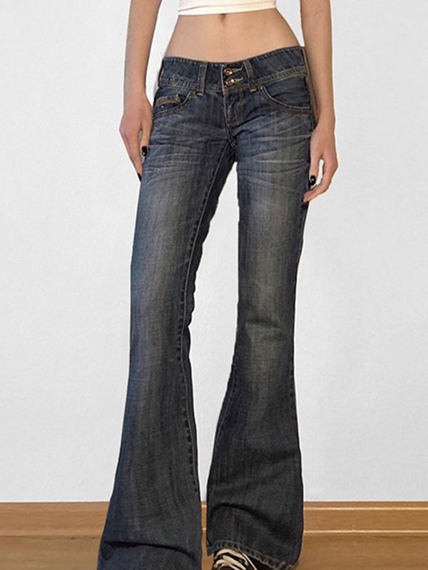 WW | Y2k Low Rise Slim Flare Jeans