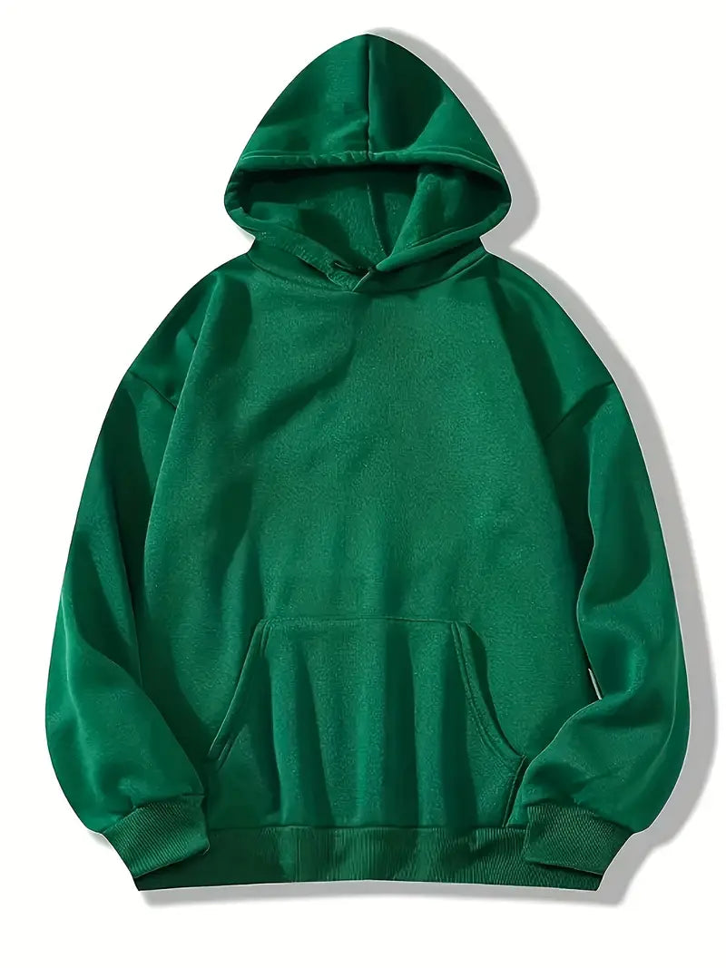 W&W Mode | Bequemer Einfarbiger Damen Hoodie mit Kapuze