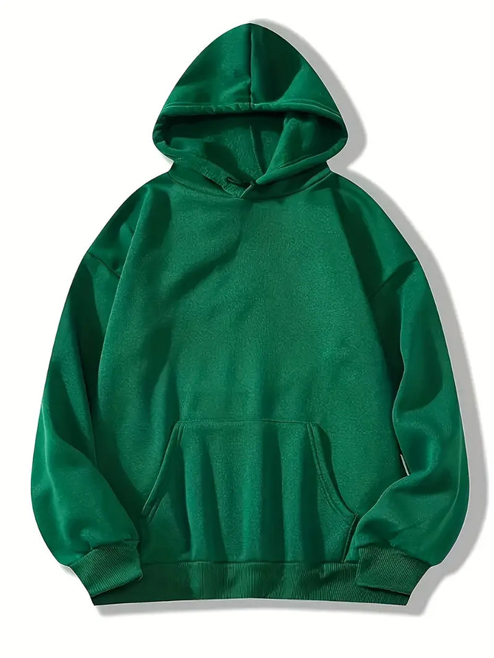 W&W Mode | Bequemer Einfarbiger Damen Hoodie mit Kapuze