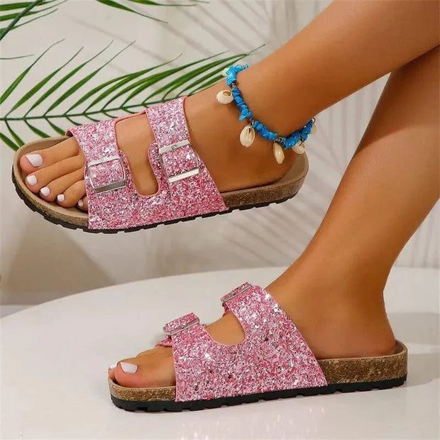 WW | Slippers mit doppelter Schnalle