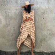 WW | Glamouröse Sonnenschutz Resort Strandkleid Cover Up