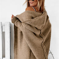WW | gestrickte Cardigan - oversized Damenpullover