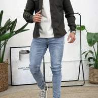 WW | Premium-Jacke mit Knopfverschluss für Herren | Stylische und bequeme Jacke