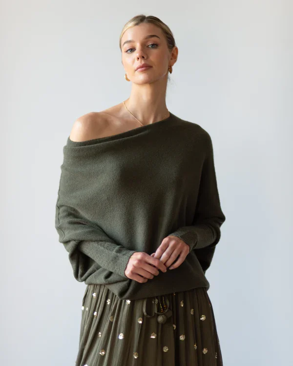 Mariemi™ - Asymmetrisch Drapierter Pullover