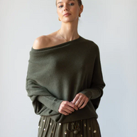 Mariemi™ - Asymmetrisch Drapierter Pullover