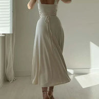 WW | Elegante Rückenfreie Maxi Kleid
