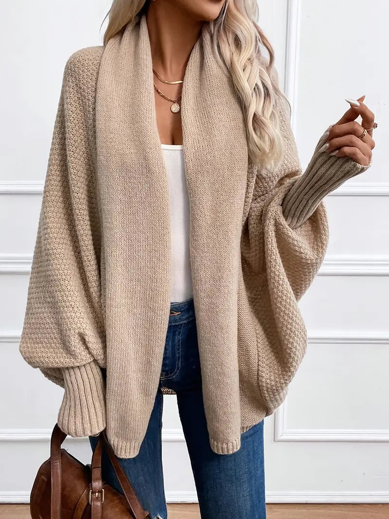 W&W Mode | Lässige Oversized Gestrickte Weste Für Damen