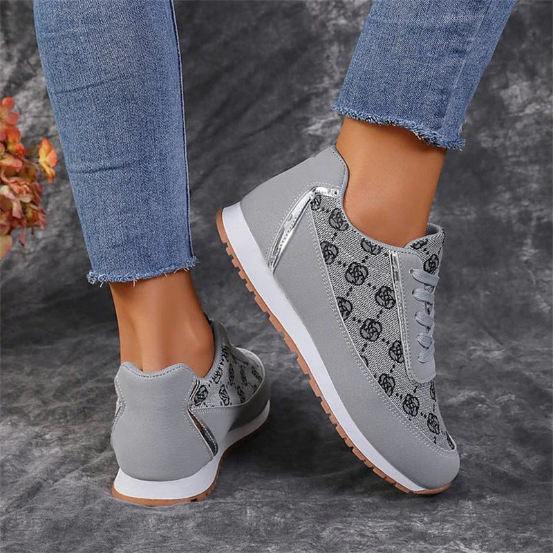 WW | Bequeme Flache Schuhe mit Blumenduschen