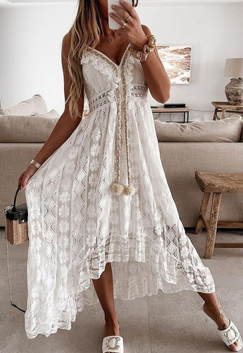 W&W Mode | Spitzenkleid mit Häkelrüschen