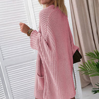 WW | Oversized-Strickweste mit Wickelärmeln Für Frauen