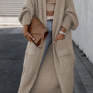 WW Strickcardigan Aus Wolle Mit Taschen Für Damen | Perfekt Für Den Alltag