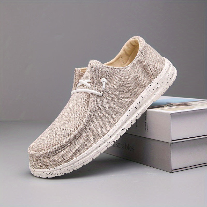 WW | Legere Herren Loafer Mit Einfarbigem Design Und Runder Schuhspitze