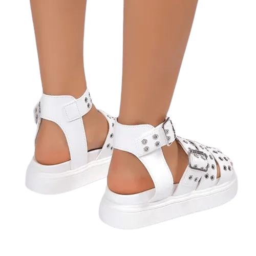 WW | Damen-Sandalen mit offener Spitze und dickem Boden