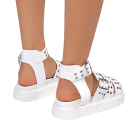 WW | Damen-Sandalen mit offener Spitze und dickem Boden