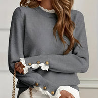 WW | Bequemer & Eleganter Pullover mit Knopfverschluss