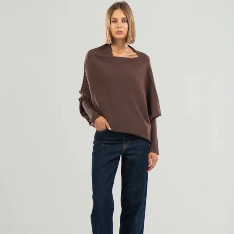 W&W Mode | Luxus Pullover Sweater Mit Offener Hals