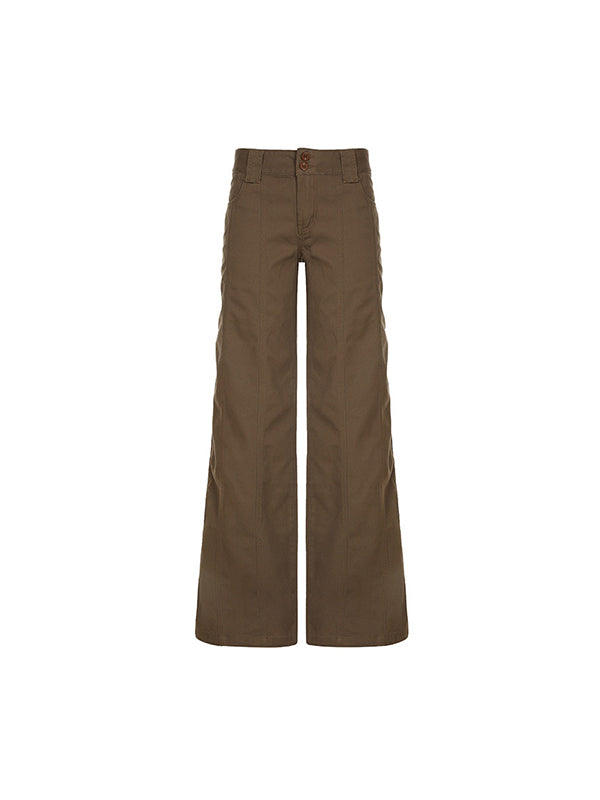 WW | Amerikanische Retro Low Waist Split Schlaghose