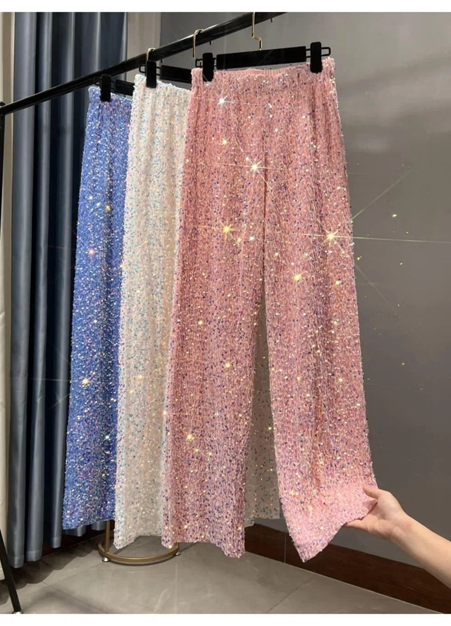 WW | Weite Sonnenhose mit Pailletten