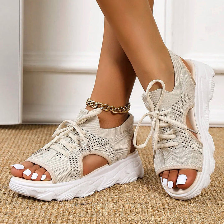 W&W Mode | Orthopädische Plateausandalen