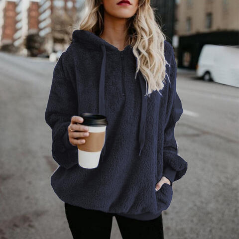 WOLFF | Casual Winter Warme Fluffy Hoodie für Frauen