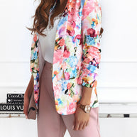 WW | Freie und Echte Florale Revers Freizeitanzug Blazer