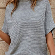 WW | Stilvolle Sweater Mit Kurzen Ärmeln und Rundem Hals