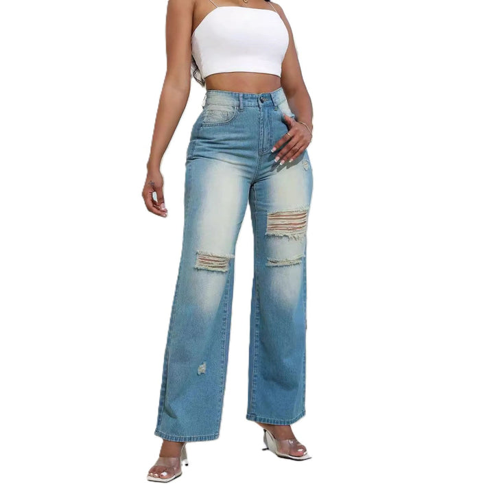 W&W Mode | Weit Geschnittene Jeans Mit Hoher Taille