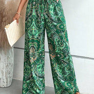 WW | Elegante Bedruckte Weite Hosen