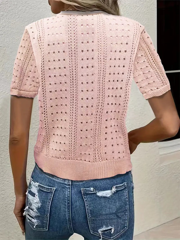 WW | Vielseitiger Komfort, Elegante Strickjacke Mit V-ausschnitt Für Frauen