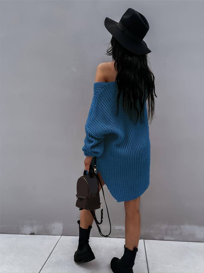 WW - Übergroßes Strickkleid