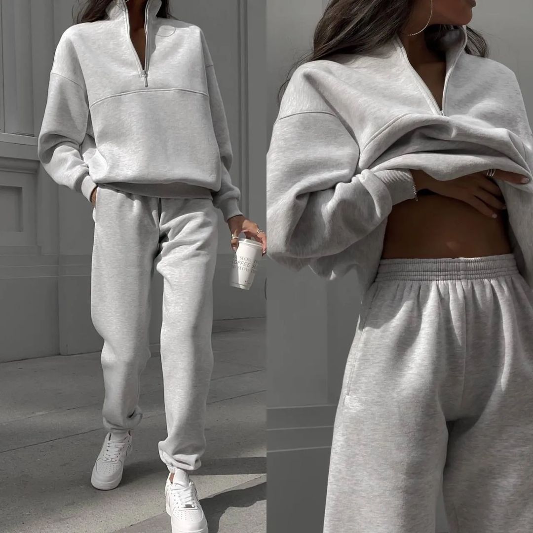 W&W Mode™ - Neu Polokragen Mode Sweatshirt Anzug [Letzter Tag Rabatt]