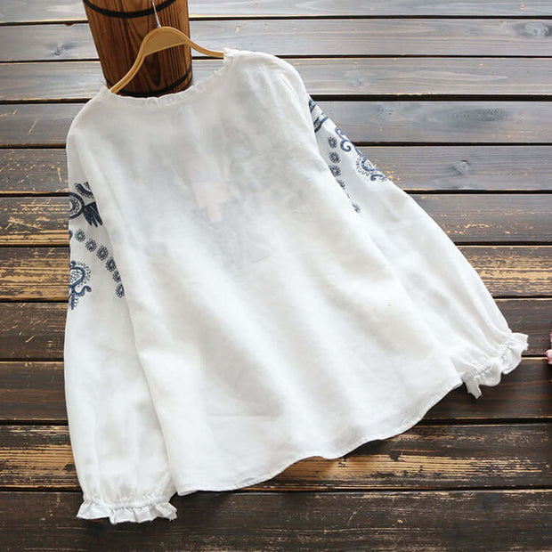 WW | Besticktes Rundhals-Shirt